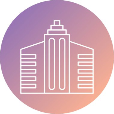 Modern yapı simgesinin vektör illüstrasyonu