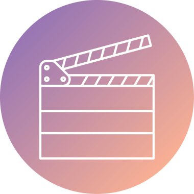 Tek sinema simge vektör çizim