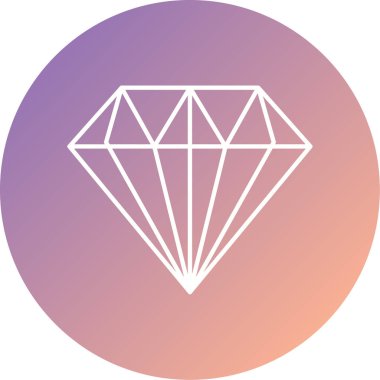 Elmas simgesi vektör illüstrasyonu