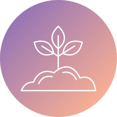 Web ve mobil için bitki vektörü ikonu düzenlenebilir çizgi simgeleri