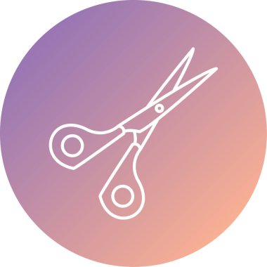 makas simgesi vektör illüstrasyonu