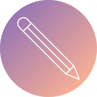 Kalem. Web simgesi basit illüstrasyon