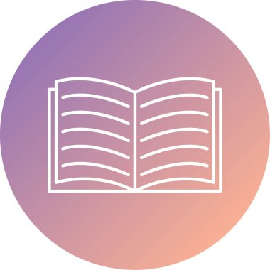 kitap simgesi vektör illüstrasyonu