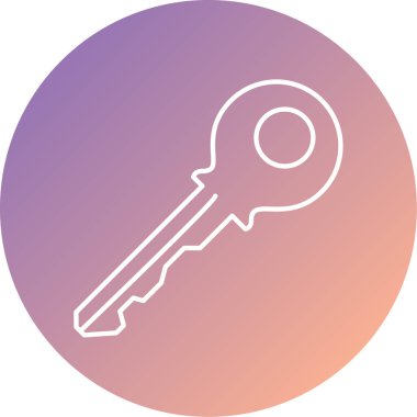 Anahtarın basit satır simgesi