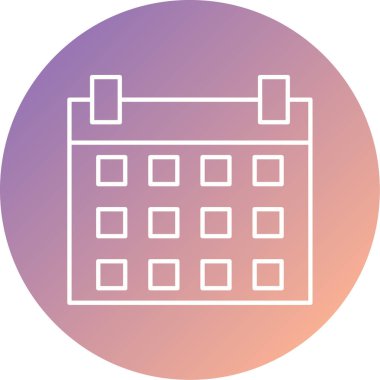 Takvim simgesi vektör illüstrasyonu