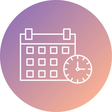 Takvim simgesi vektör illüstrasyonu