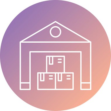 Teslimat ve nakliye sembolünün vektör simgesi