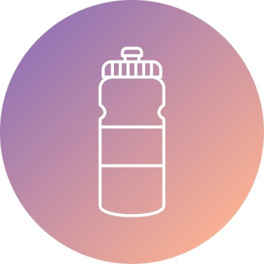 Benzersiz şişe simgesi, vektör çizimi