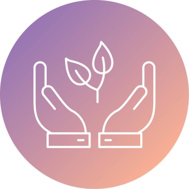 Filiz simgesinin vektör illüstrasyonu