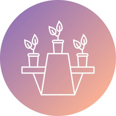 bitkiler ikon vektör illüstrasyonu