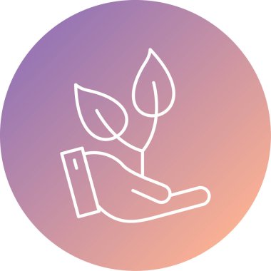 Filiz simgesinin vektör illüstrasyonu