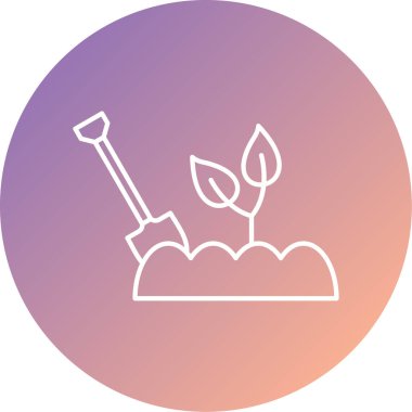 Bitki simgesinin vektör illüstrasyonu