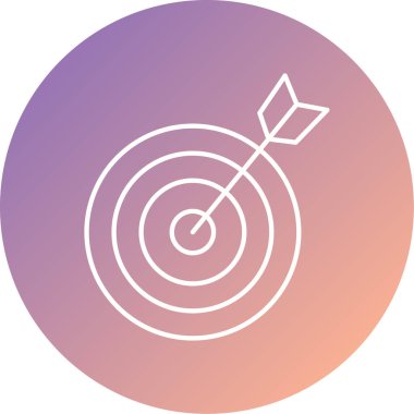 Hedef. Web simgesi basit illüstrasyon