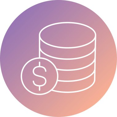 dolar paraları düz kutsal kişilerin resmi, vektör çizim