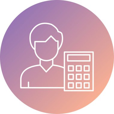 kullanıcı. Web simgesi basit illüstrasyon