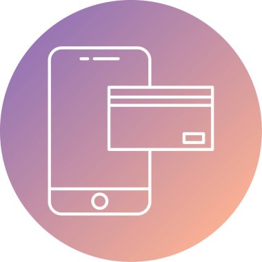 Kredi kartı vektör simgesi modern basit tasarım