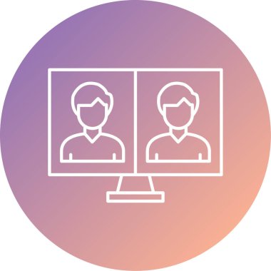 İnsan simgesinin vektör illüstrasyonu