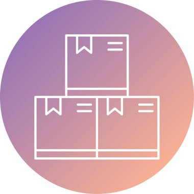 Kutu simgesinin vektör illüstrasyonu