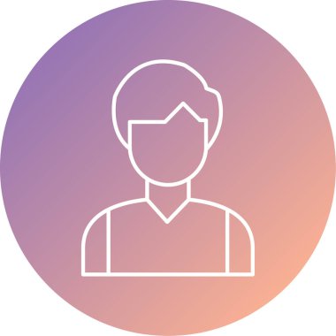 İnsan simgesinin vektör illüstrasyonu