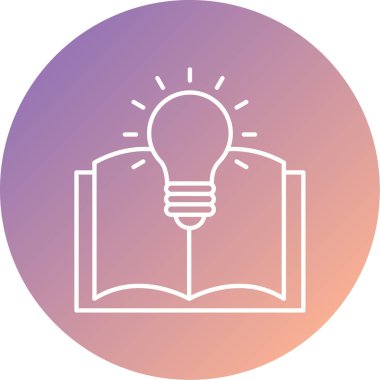 Ampul simgesinin vektör illüstrasyonu