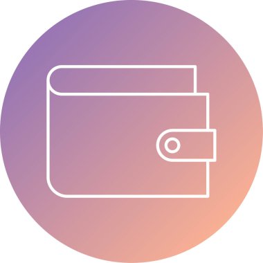 cüzdan ikonu vektör illüstrasyonu