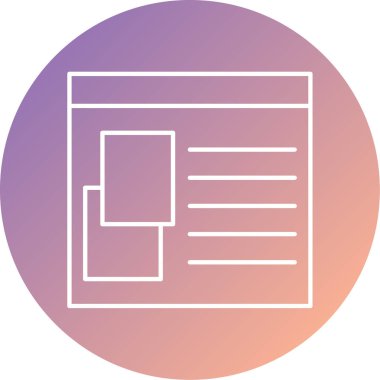 Dosya simgesinin vektör illüstrasyonu