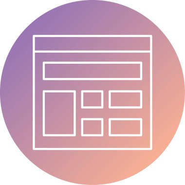 seo modern simgesinin vektör illüstrasyonu