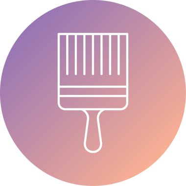 Web için boya fırçası simgesi, vektör illüstrasyonu