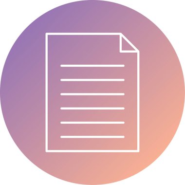 Dosya simgesinin vektör illüstrasyonu