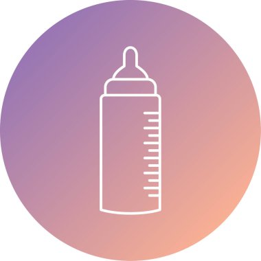 Bebek şişe simgesinin vektör illüstrasyonu