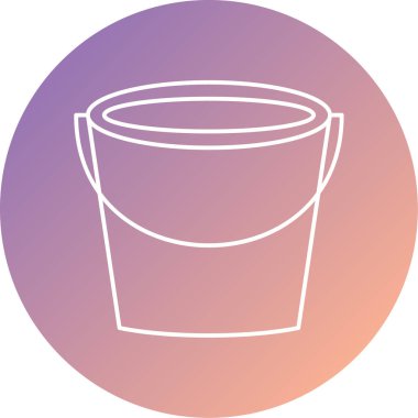 kova simgesinin vektör illüstrasyonu