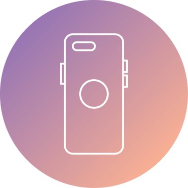 Cep telefonu simgesi, vektör illüstrasyonu