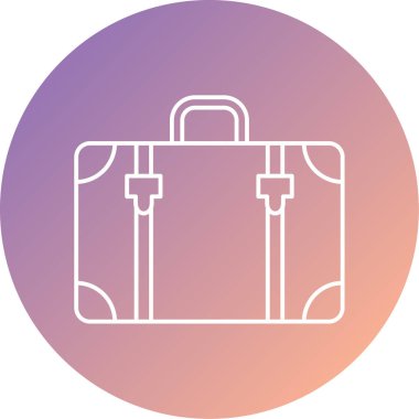 evrak çantası web simgesi basit illüstrasyon