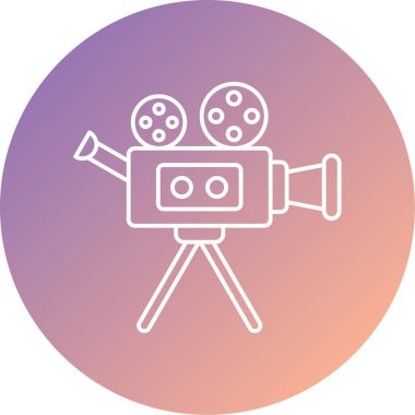 Benzersiz video kamera vektör simgesi