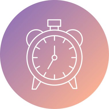 saat web simgesi basit illüstrasyon