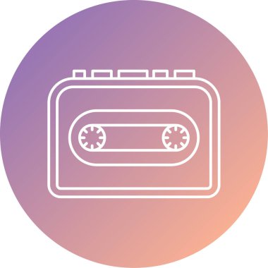 kaset teyp vektör simgesi