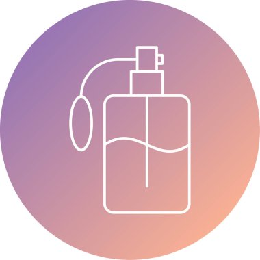 Benzersiz parfüm vektör çizgisi simgesi