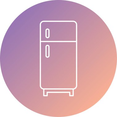 buzdolabı vektör simgesi çizgi sembolü