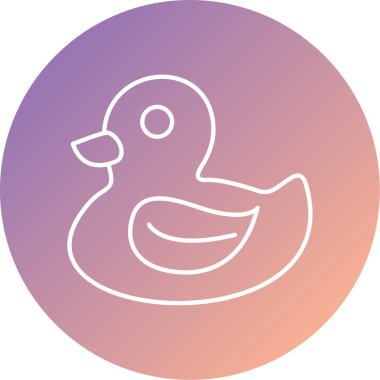 ördek vektör simgesi modern basit tasarım