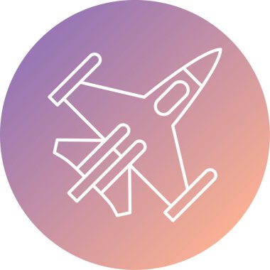 Uçak. Web simgesi basit illüstrasyon