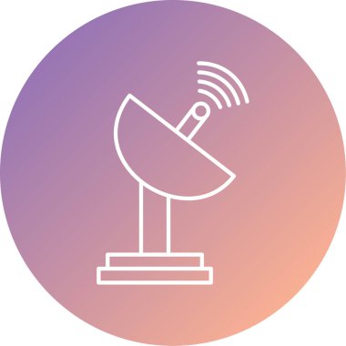 Uydu anteni. Web simgesi