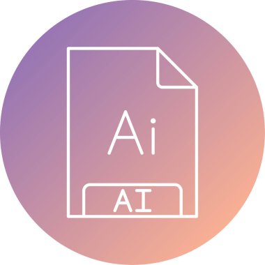 Dosya biçim simgesinin vektör illüstrasyonu