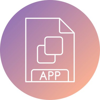 Dosya biçim simgesinin vektör illüstrasyonu