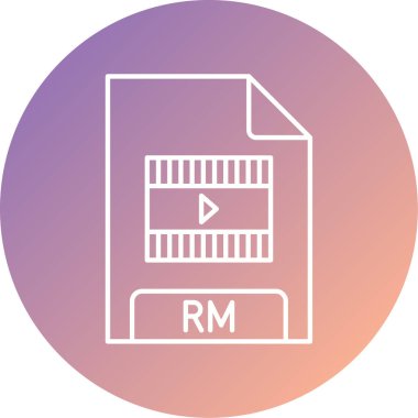 Dosya biçim simgesinin vektör illüstrasyonu