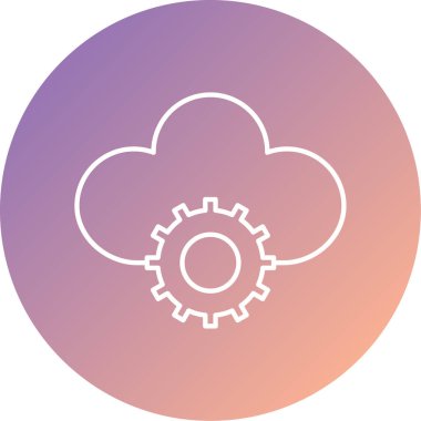 Bulut ayarı. Basit illüstrasyon