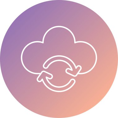 Eşsiz bulut. Web simgesi