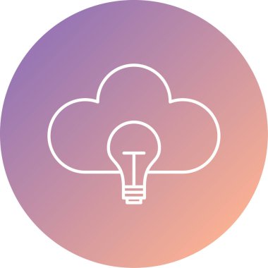 Ampul simgesinin vektör illüstrasyonu