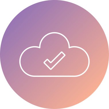 bulut simgesi, vektör illüstrasyonu