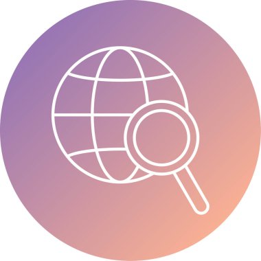 Ara. Web simgesi basit illüstrasyon