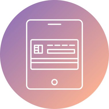 Cep telefonu. Web simgesi basit illüstrasyon